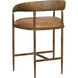 Zanatta 35 inch Tan Leather Counter Stool